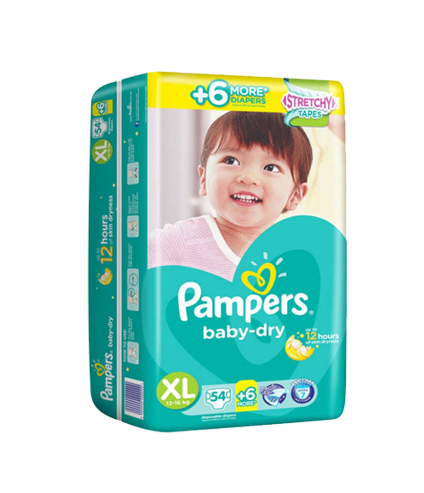Pampers Baby Dry Xlarge 26X1S - Rose Pharmacy Medicine Delivery