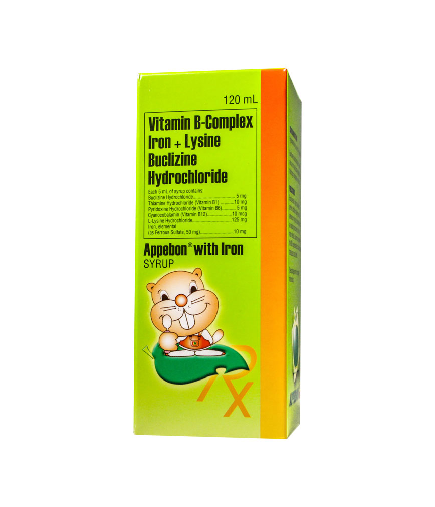 Buy APPEBON WITH IRON SYRUP 120ML Online Rose Pharmacy 