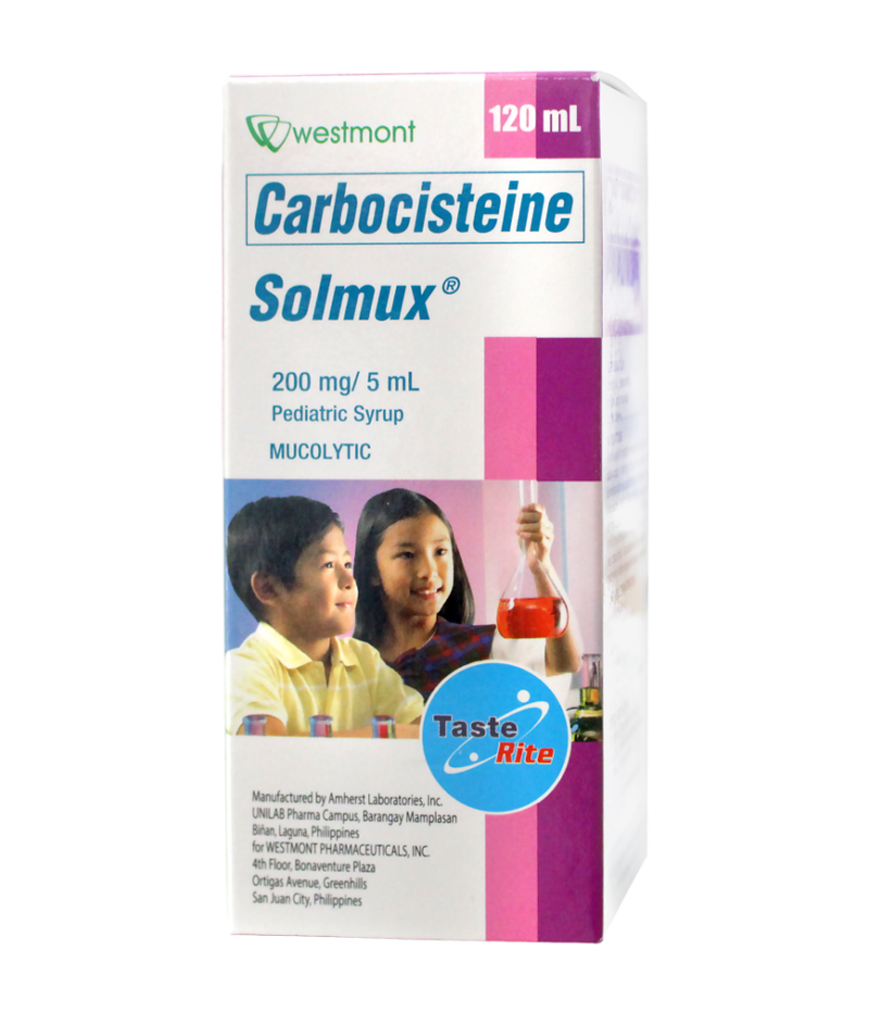 Solmux 200 mg Pediatric Syrup 120 ml