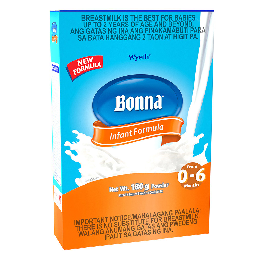 BONNA INFANT FORMULA 0-6 MONTHS 180G 