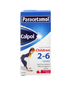 Calpol 120 mg / 5 ml Suspension Strawberry 60 ml