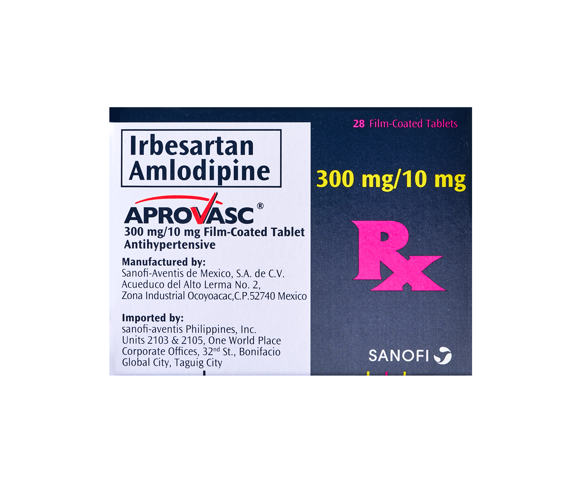 Aprovasc 300mg 10mg Fc Tablet Rose Pharmacy Online Drugstore Medicine Delivery In The Philippines