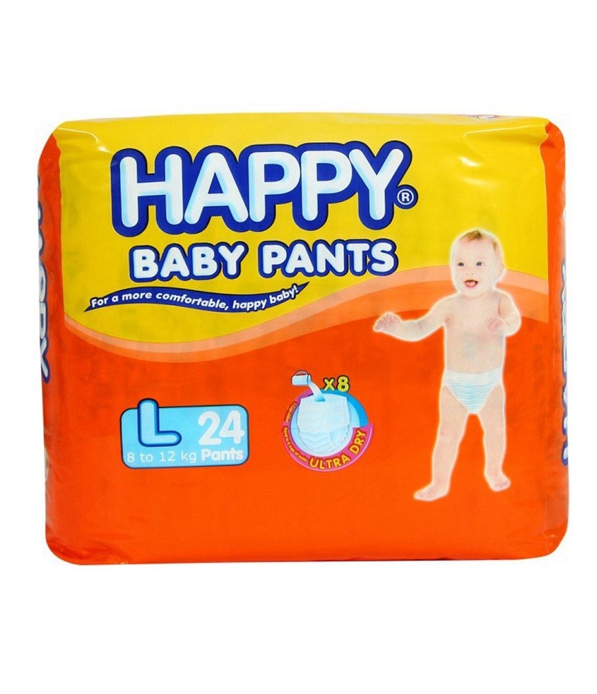 Happy Diaper Baby Pants L 24X1S Available at Rose Pharmacy.