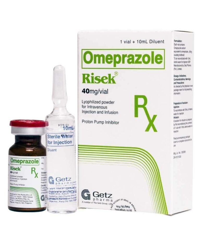 Risek Omeprazole 40mg/vial